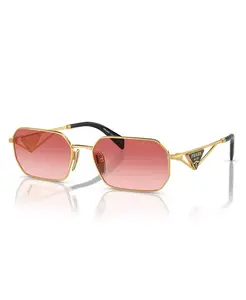 Женские солнцезащитные очки Symbole Geometric, модель PR A51S PRADA, золотой