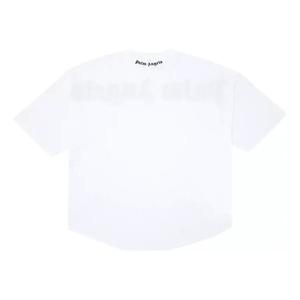 Футболка ss21 classic logo over tee 'white black' Palm Angels, белый