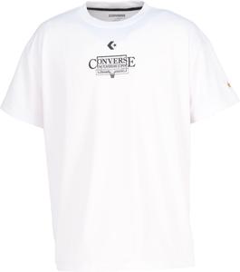 Баскетбольная футболка Converse с коротким рукавом, принт Gold Series, влагоотводящая, быстросохнущая, унисекс, CBG252351, белый