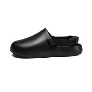 NANJIREN Унисекс тапочки EVA с закрытым носком черные, цвет Black