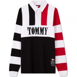 Футболка поло унисекс черная белая красная разноцветная BDS Tommy Hilfiger