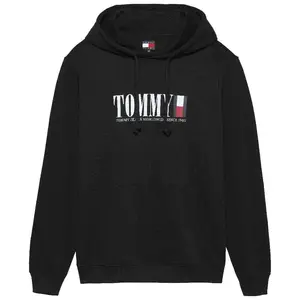 Худи Tommy Jeans Graphic Regualar Fit, черный