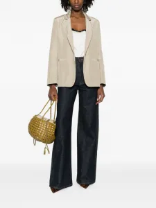 Однобортный пиджак Forte Forte, бежевый