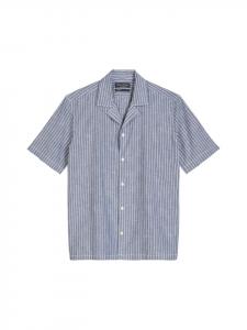 Marc O'Polo Рубашка с коротким рукавом, стандартный размер, темно-синего цвета