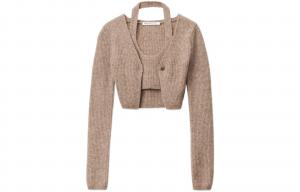 Alexander Wang Женская трикотажная одежда FW22, коричневая