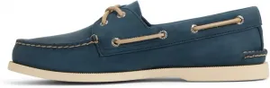 Женские водонепроницаемые и дышащие тапочки Sperry Authentic Original Float Cozy - противоскользящие, изготовлены полностью из материала EVA, с резиновой подошвой, текстурированной стелькой и подкладкой из искусственного меха, темно-синий