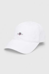 Хлопковая бейсболка Gant, белый