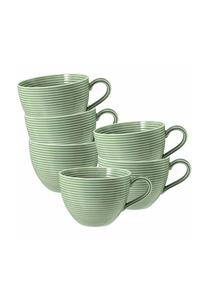 Чашки кофейные для латте Seltmann Weiden Beat Beat, 350 мл, 6 штук, зеленый