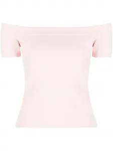 Топ с открытыми плечами Alexander Mcqueen, розовый