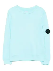 Худи с декором Lens C.P. Company Kids, синий