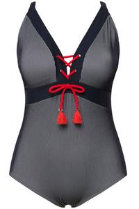 Треугольный купальник Ulla Popken, темно-синий