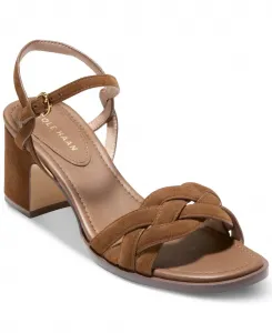 Сандалии Ambrose Braid W31868, коричневые замшевые, на блочном каблуке, ZOGG2684 Cole Haan