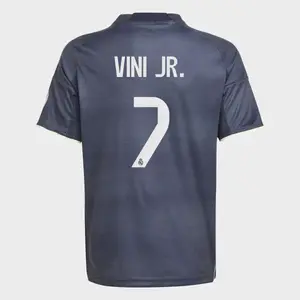 Детская футболка вторичной формы Real Madrid CF 2025-2026 Вини Джр 7 adidas, голубой