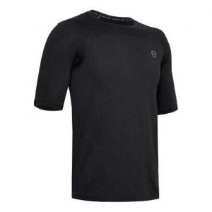 Футболка men's rush seamless short sleeve black Under Armour, черный