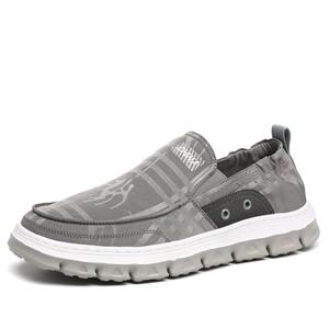 Нескользящие и износостойкие дышащие низкие повседневные туфли для мужчин Devanro, Gray