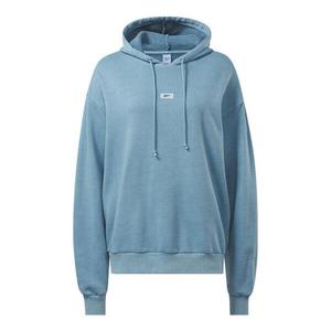 Толстовка (WMNS) Reebok Classics Natural Dye Oversized Long Hoodie 'Blue', синий