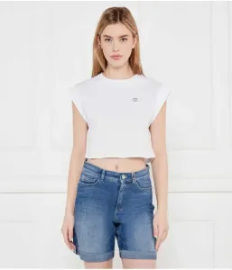 Топ cropped fit Twin-Set, белый
