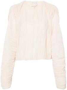 Forte Forte блузка с длинными рукавами, нейтральный цвет