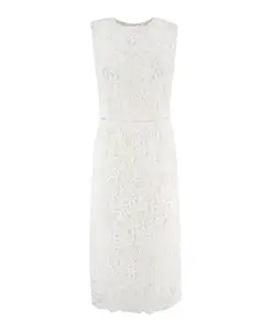 Элегантное платье-футляр из кружева. Ermanno Scervino, белый
