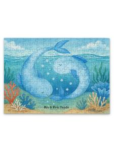 Mr. & Mrs. Panda Дизайн головоломки со знаком зодиака Рыбы, выполненный белым цветом без надписей