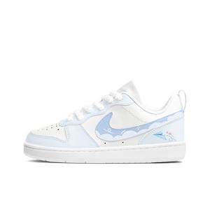 Детские скейтерские кроссовки Court Borough для младших школьников Nike, белый/синий