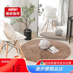 Y U-LIVE Ковер 100 см для спальни в скандинавском стиле, из искусственного кроличьего меха, длинноворсный, темно-верблюжий