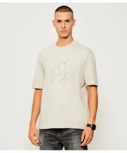 Футболка Regular fit Armani Exchange, бежевый