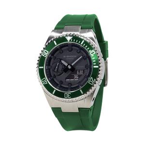 Часы Casio G-Shock Analog-Digital 2100 Series, арт. GA-2100-1A1, зеленый/черный