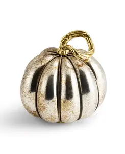 Большая стеклянная фигурка тыквы Michael Aram, metallic