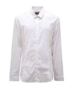 Белая рубашка из эластичного хлопкового поплина. Patrizia Pepe, белый