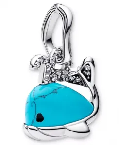 Подвески-Шармы в виде китов из бирюзы Pandora, turquoise