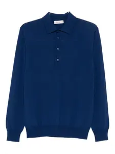 Тонко вязаное поло Kangra, синий