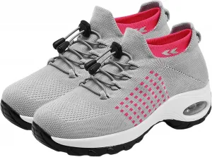 Комфортная обувь Orthowear для женщин, ортопедические кроссовки Comfortwear для женщин, при подошвенном фасците, ортопедические кроссовки при невропатии, обувь с широкой пальцевой частью, поддержкой свода стопы, дышащие и легкие Baimiu, серый