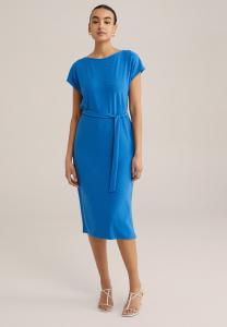 Платье из джерси WE Fashion, синий