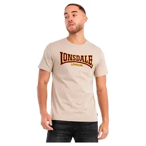 Футболка с коротким рукавом Lonsdale Classic, бежевый