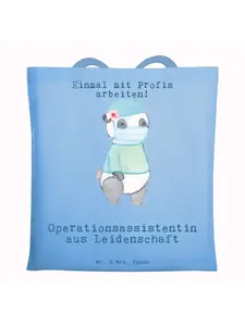 Сумка для переноски Mr & Mrs Panda Operationsassistentin Leidenschaft, небесно-синий