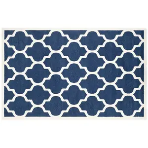 Amherst четырехлистник для дома и улицы ковер Safavieh, синий, 122x183 см