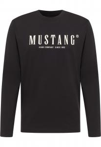 MUSTANG Футболка 'Asheville' в черном цвете
