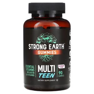 Добавка YumV's Strong Earth Gummies Multi Teen Raspberry, 90 жевательных конфет