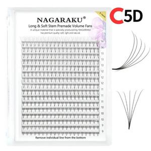 Нагараку Ресницы Готовые комочки C 0,07 Смесь 5d для наращивания ресниц, 320 шт. Project Lashes