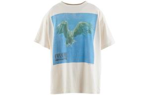 Футболка хлопковая с графическим принтом SAINT Mxxxxxx, белая