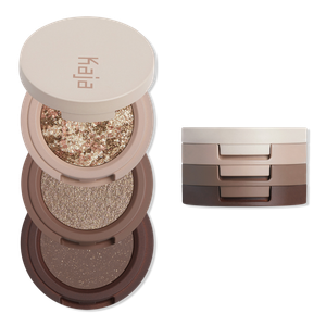 Набор из трех теней для век Beauty Bento Stacked Eyeshadow Trio Kaja, Forest Night (sparkly earthy browns)