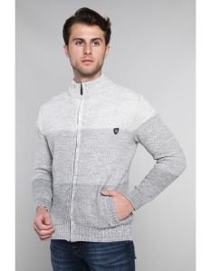 Куртка CARISMA Strickjacke Strickjacke mit Stehkragen und Farbverlauf, серый