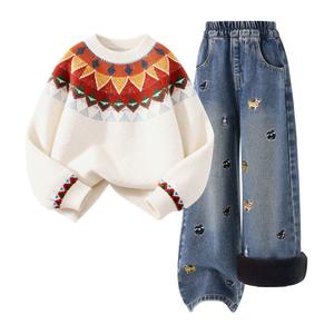 Детская повседневная спортивная одежда Disney, экрю/синий