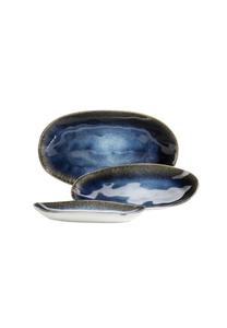 Набор сервировочных тарелок MäSer Frozen, 3 штуки, синий