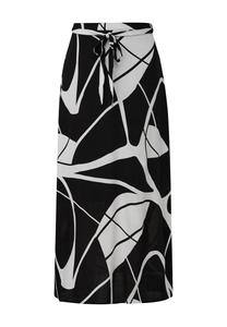 Юбка А-силуэта MIT BINDEBAND comma, черный