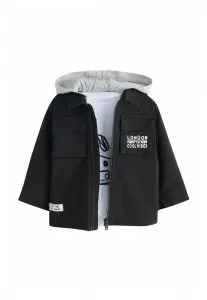 Летняя куртка с капюшоном, стандартного кроя. Next, Black Ripstop