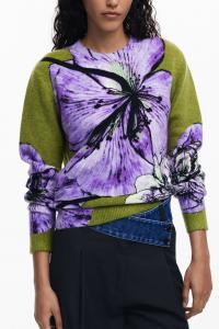 Свитер Christian Lacroix с круглым вырезом и принтом орхидеи