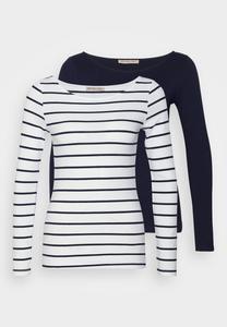 футболка с длинным рукавом 2 Pack Anna Field, цвет white/navy