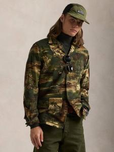 Велюровая рубашка в стиле кэмп Ralph Lauren, Camo Ski Scenic